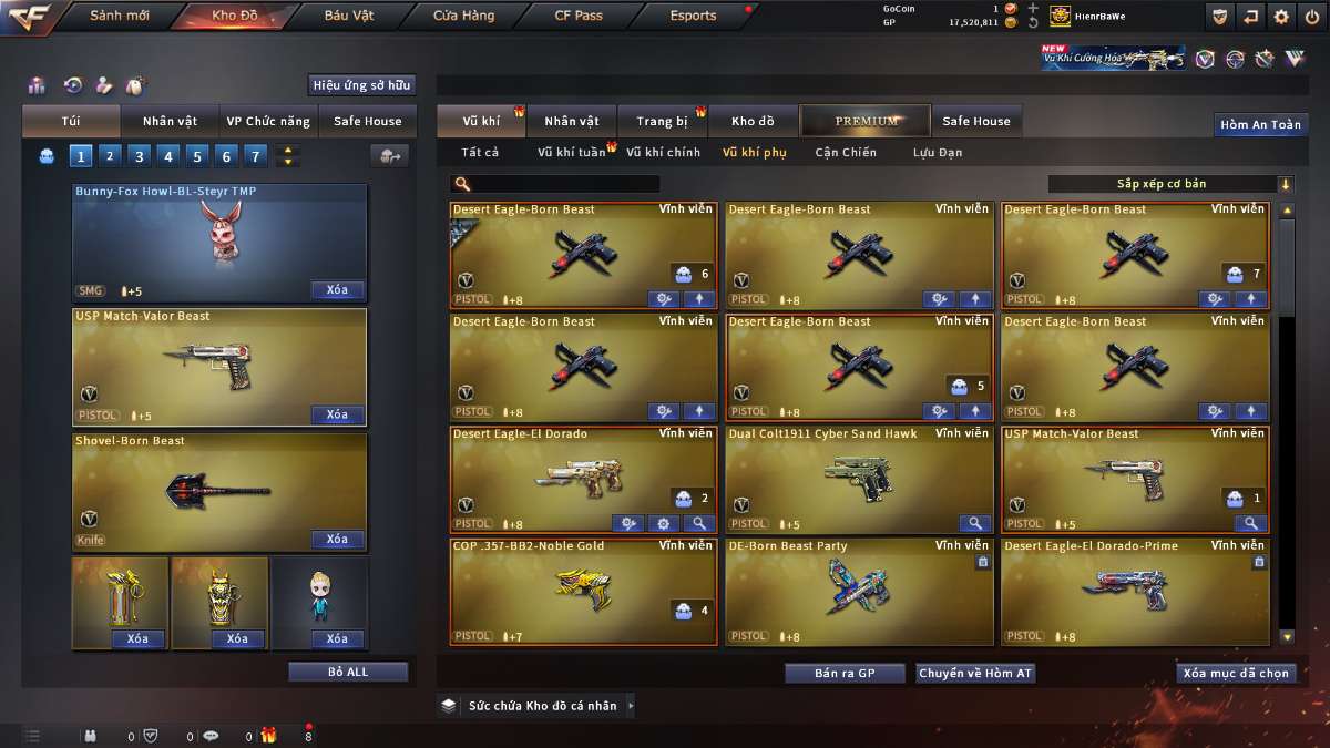 shop acc cf uy tin gia re